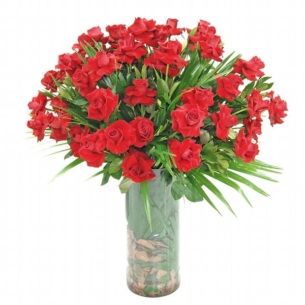 Sensacional Arranjo Com 50 Lindas Rosas Colombianas
