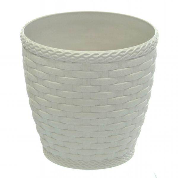 Vaso Rattan - Branco