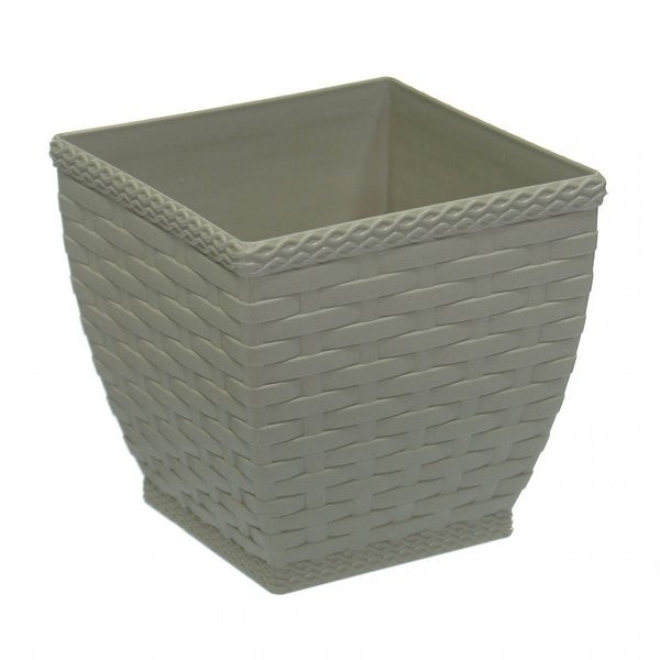 Vaso Quadrado Palha