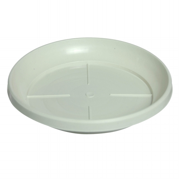 Prato de Vaso Redondo Grande Branco