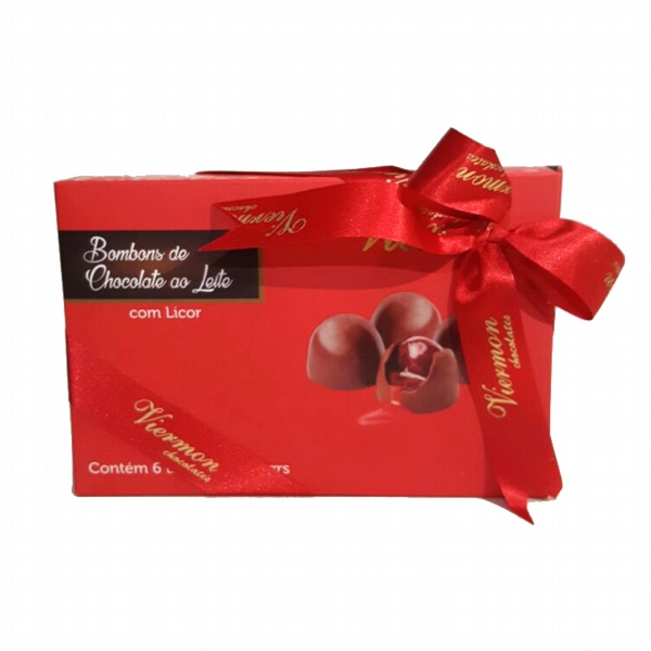 Chocolate Viermon Com Licor - caixa vermelha
