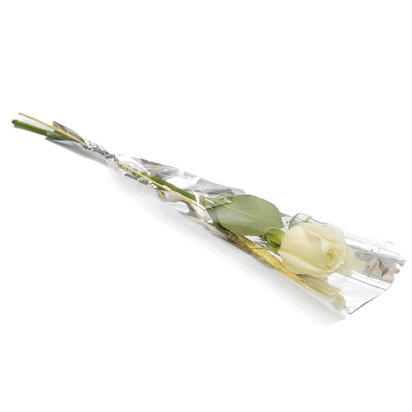 Rosa Branca Embalada Para Presente