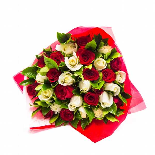 Buque Dois Amores- Branco e Vermelho 30Unidades