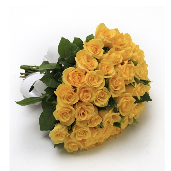Buquê de Rosas Amarelas Com 30 Unidades
